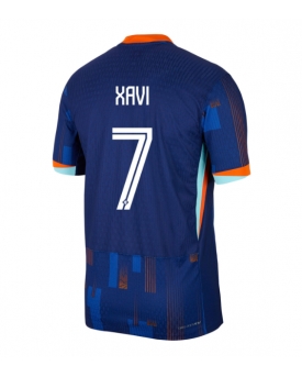 Paesi Bassi Xavi Simons #7 Maglia Gara Trasferta Repliche Europei 2024